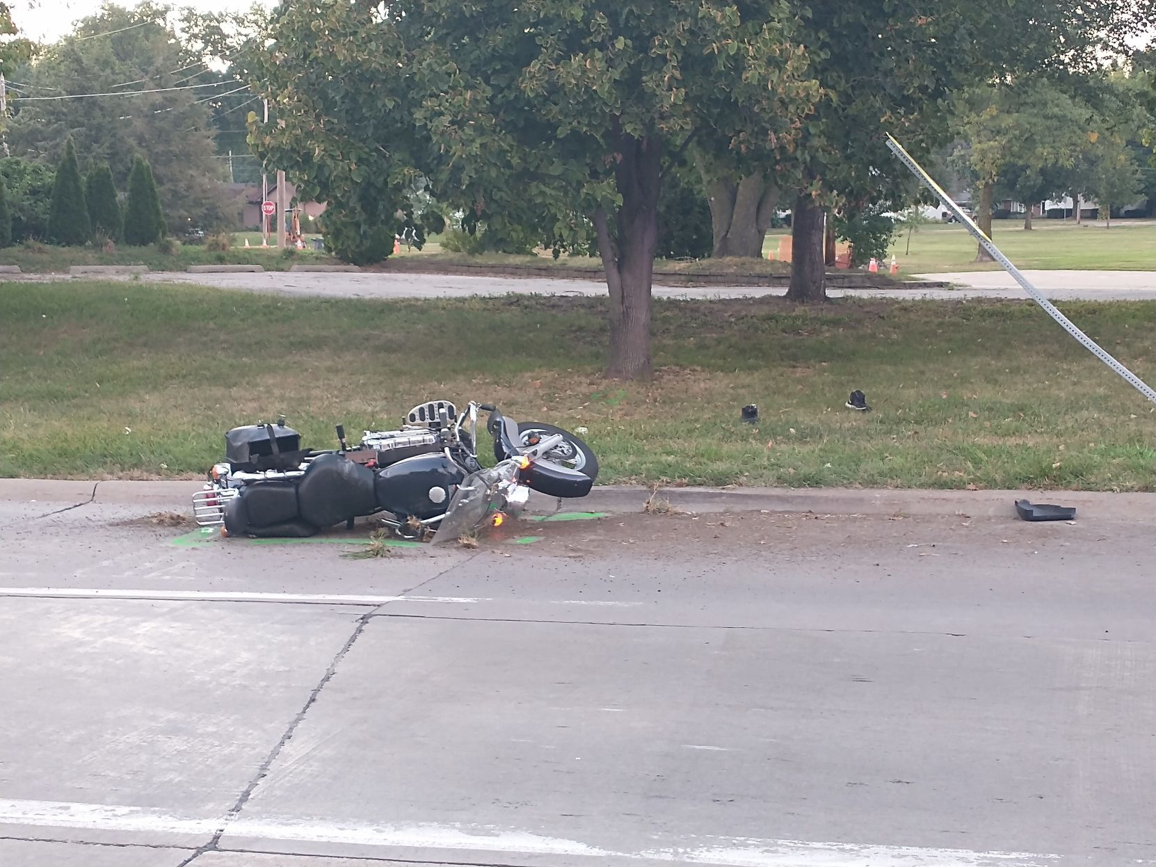 Motorcycle crash